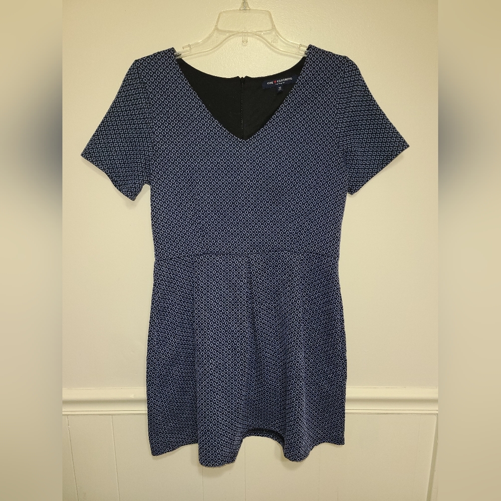 Women's Navy Pattern Dress